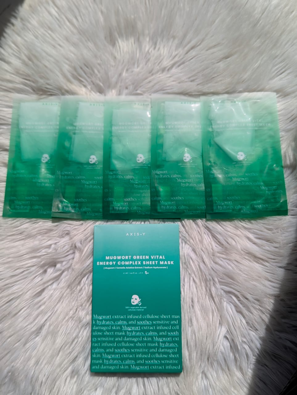 AXIS-Y MUGWORT GREEN VITAL ENERGY COMPLEX SHEET MASK