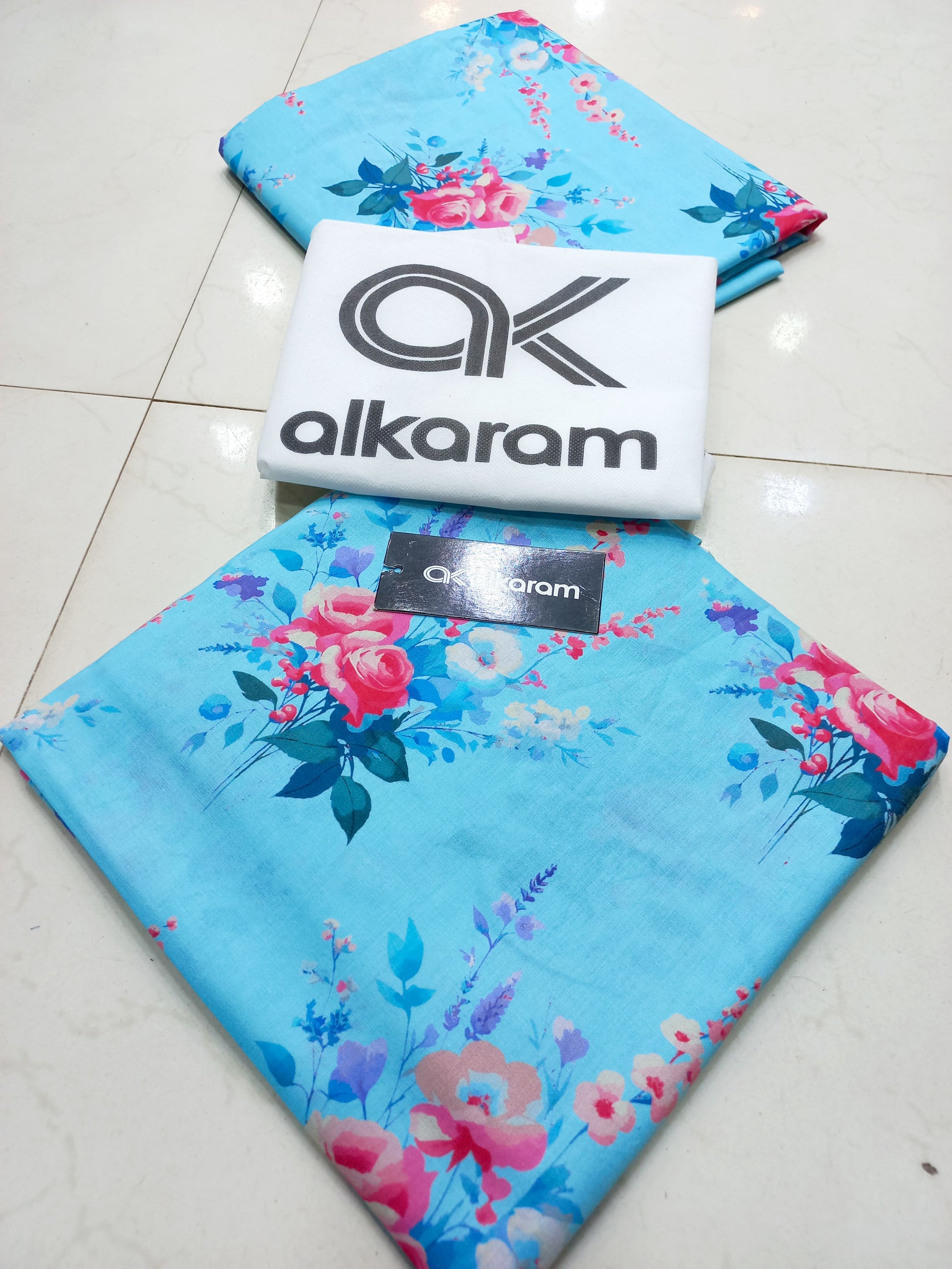 A K BIN KHALIL PRINTED 2 PIECE LAWN COLLECTION !