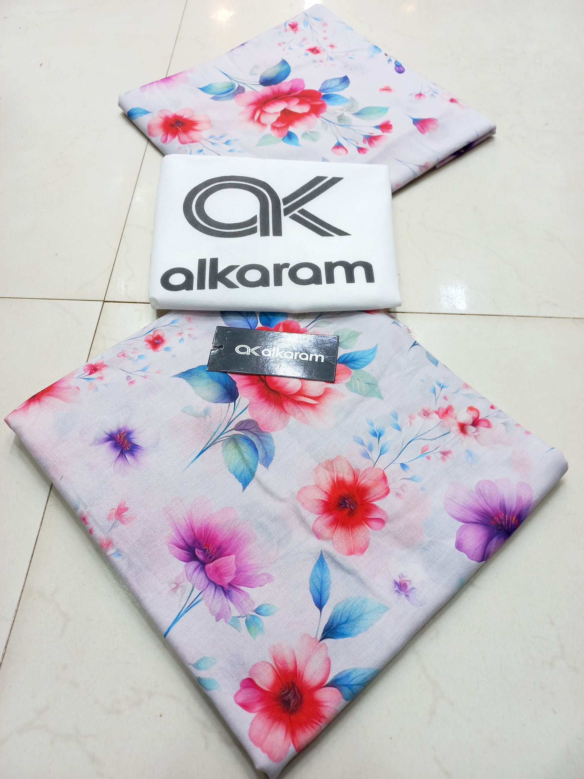 A K BIN KHALIL PRINTED 2 PIECE LAWN COLLECTION !