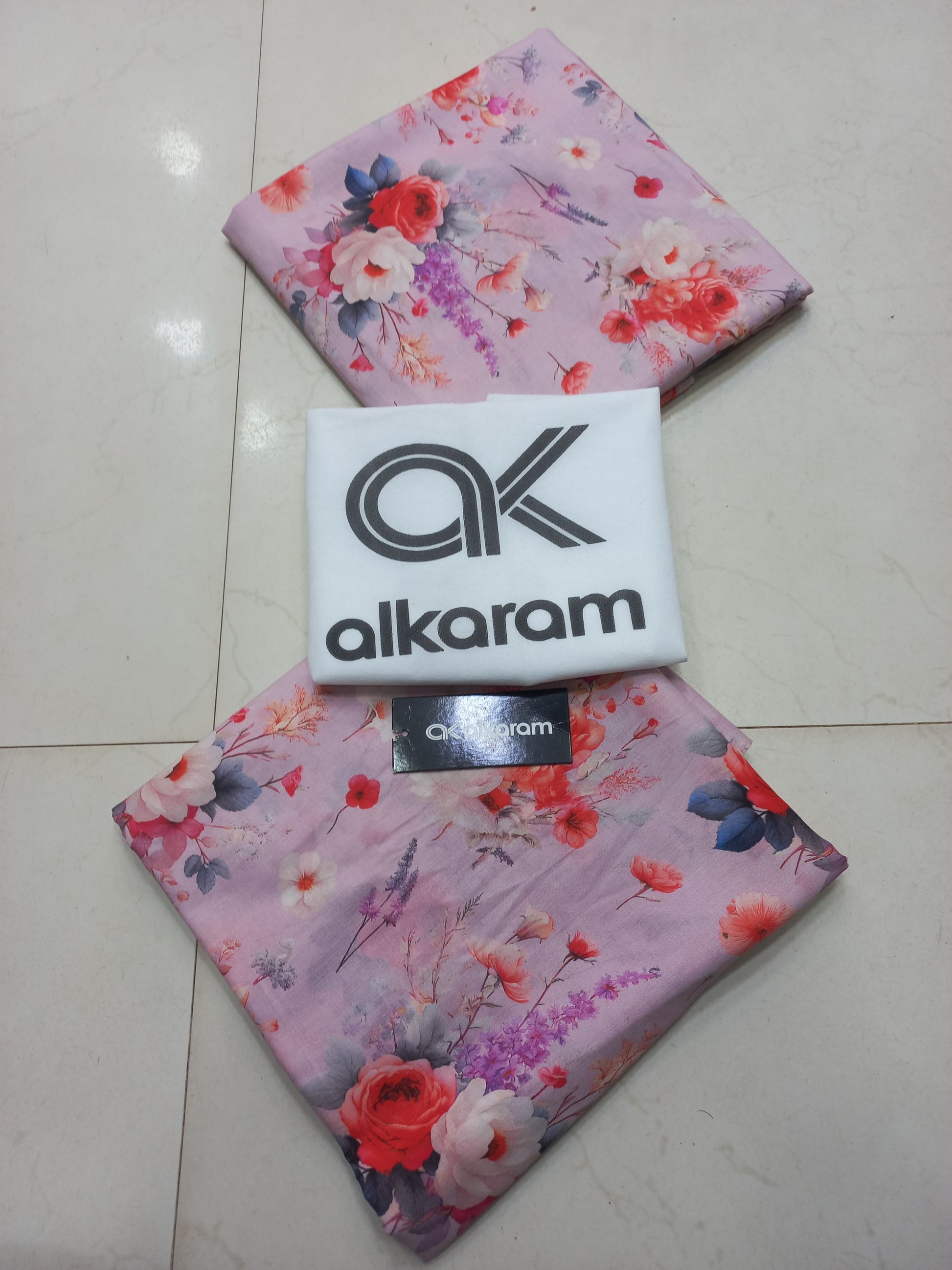 A K BIN KHALIL PRINTED 2 PIECE LAWN COLLECTION !