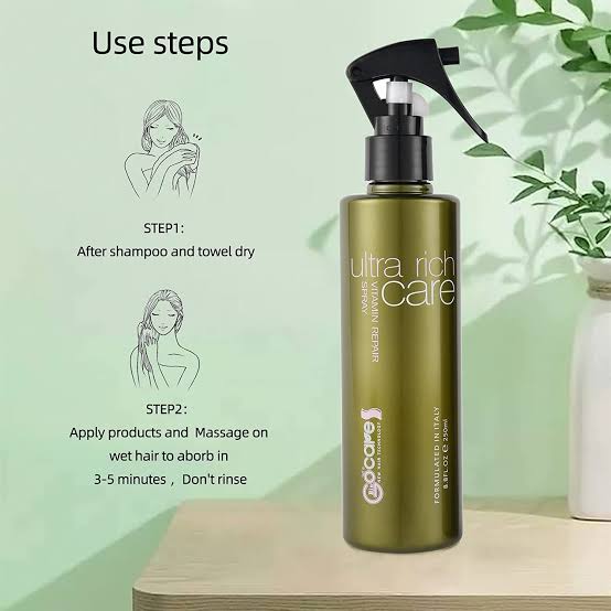 GOCARE* VITAMIN REPAIR SPRAY NATURAL FORMULA MOISTURIZING HEAT PROTECTION HAIR SPRAY