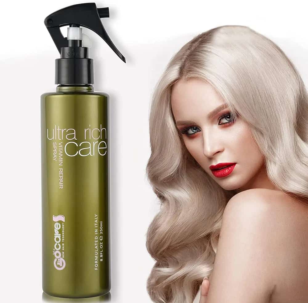 GOCARE* VITAMIN REPAIR SPRAY NATURAL FORMULA MOISTURIZING HEAT PROTECTION HAIR SPRAY