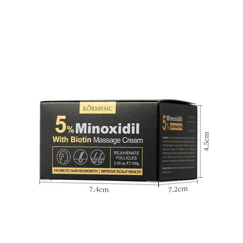 KORMESIC ORIGINAL💯5% &MINOXIDIL WITH BIOTIN MASSAGE CREAM