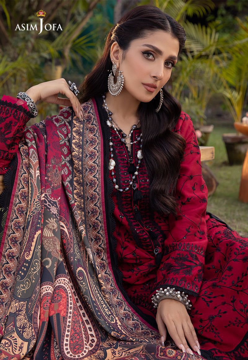 ASIM JOFA PURE LAWN 3-PIECE EMBROIDERED COLLECTION