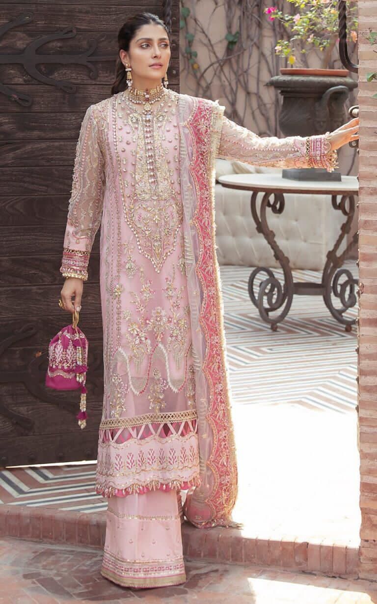 AFROZEH ORGANZA EMBROIDERED LUXURY UNSTICHED 3PC✓