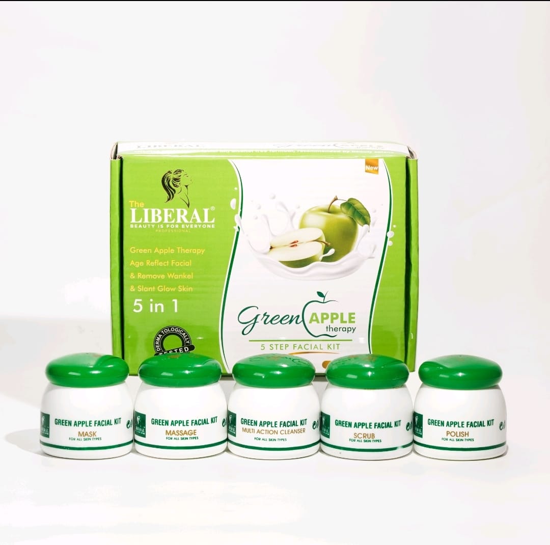 THE LIBERAL 🕊 GREEN APPLE 5 STEP FACIAL KIT