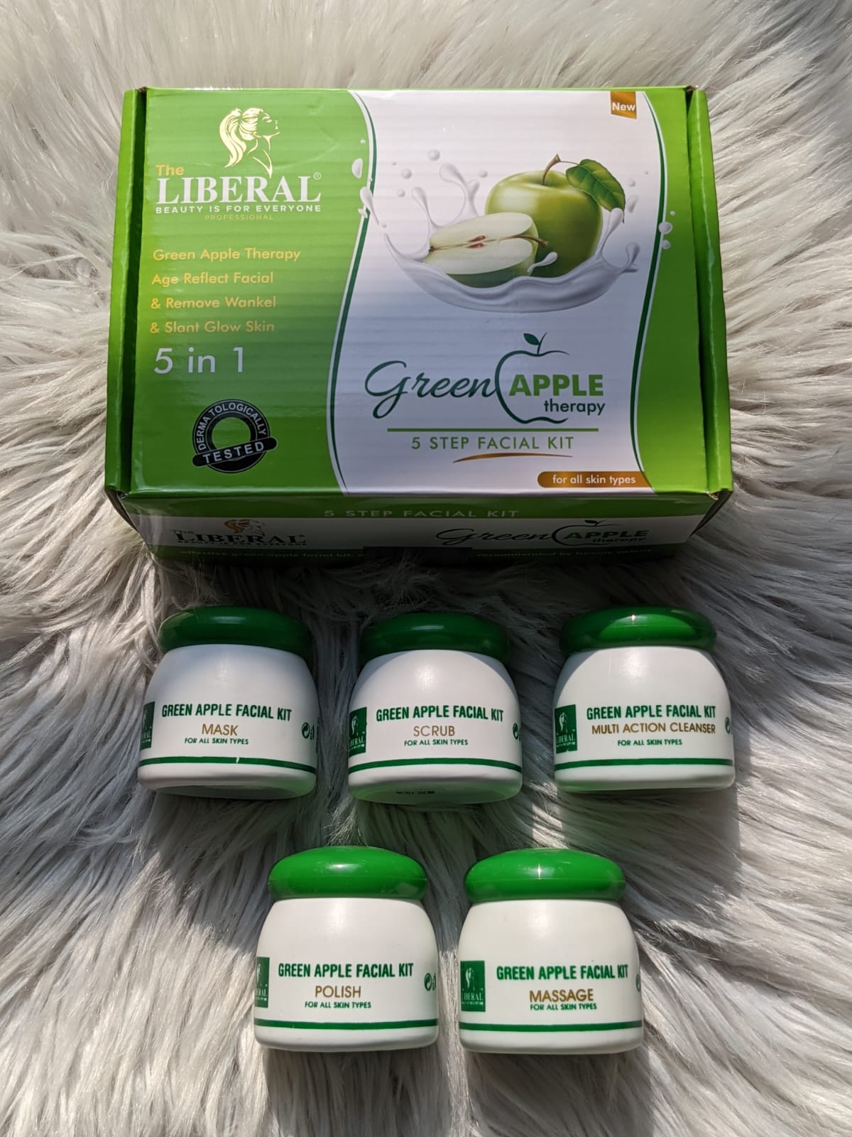 THE LIBERAL 🕊 GREEN APPLE 5 STEP FACIAL KIT
