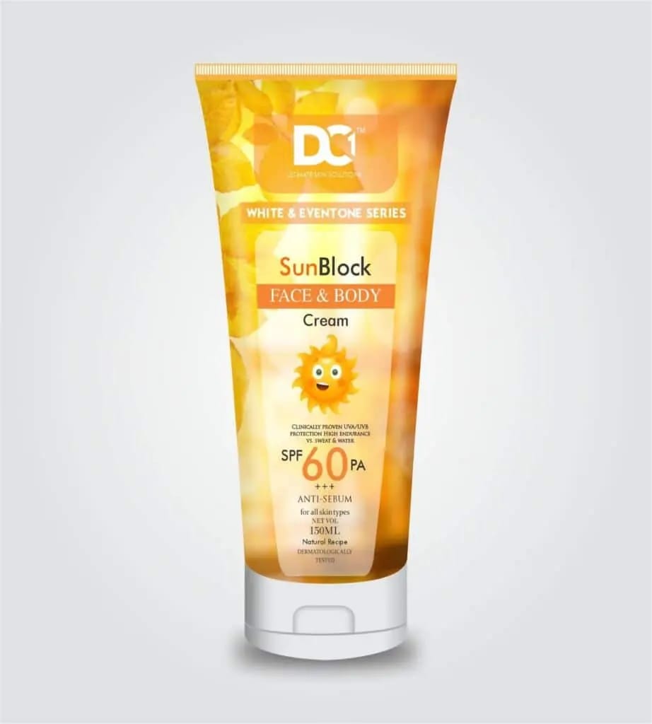 DC1 SUNBLOCK FACE BODY CREAM SPF60