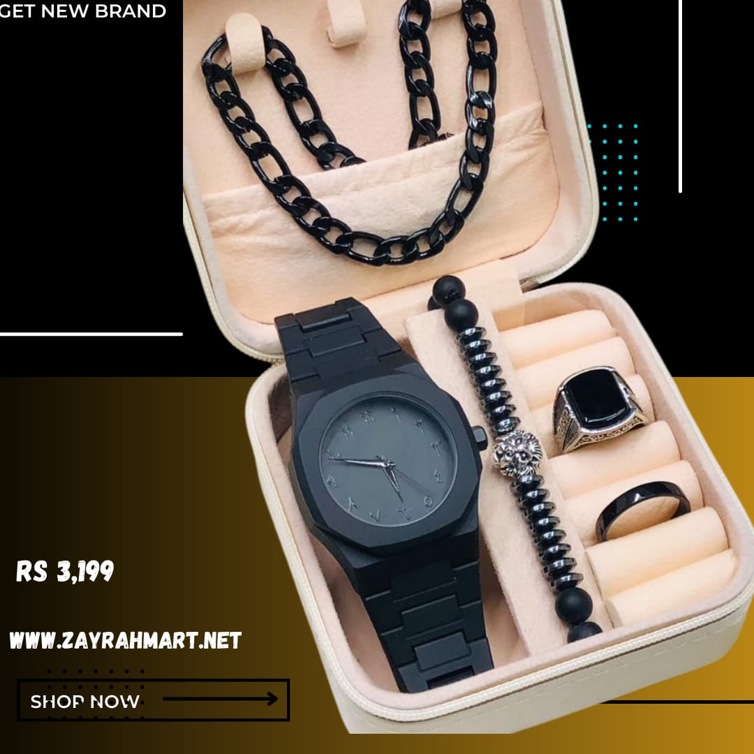 CLASSIC BLACK WATCH SET