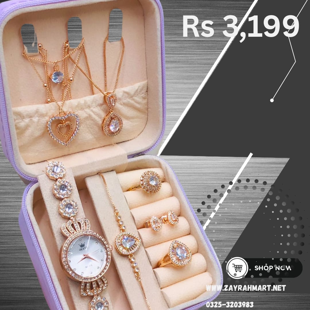 JEWELRY AND WATCH GIFT SET