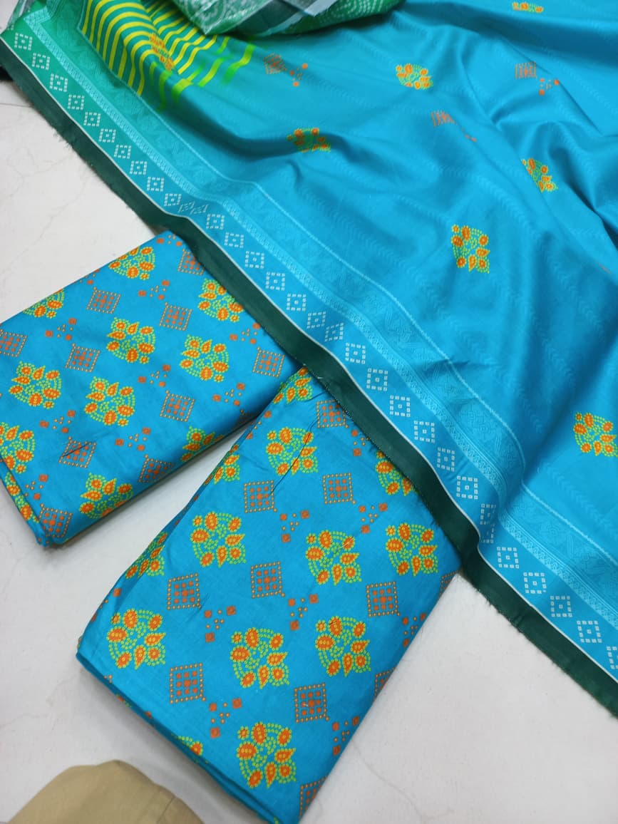 AL KARAM KASTORI 3PES LAWN PRENTED SHRIT  PRENTED TROUSER WITH LAWN DUPATTA