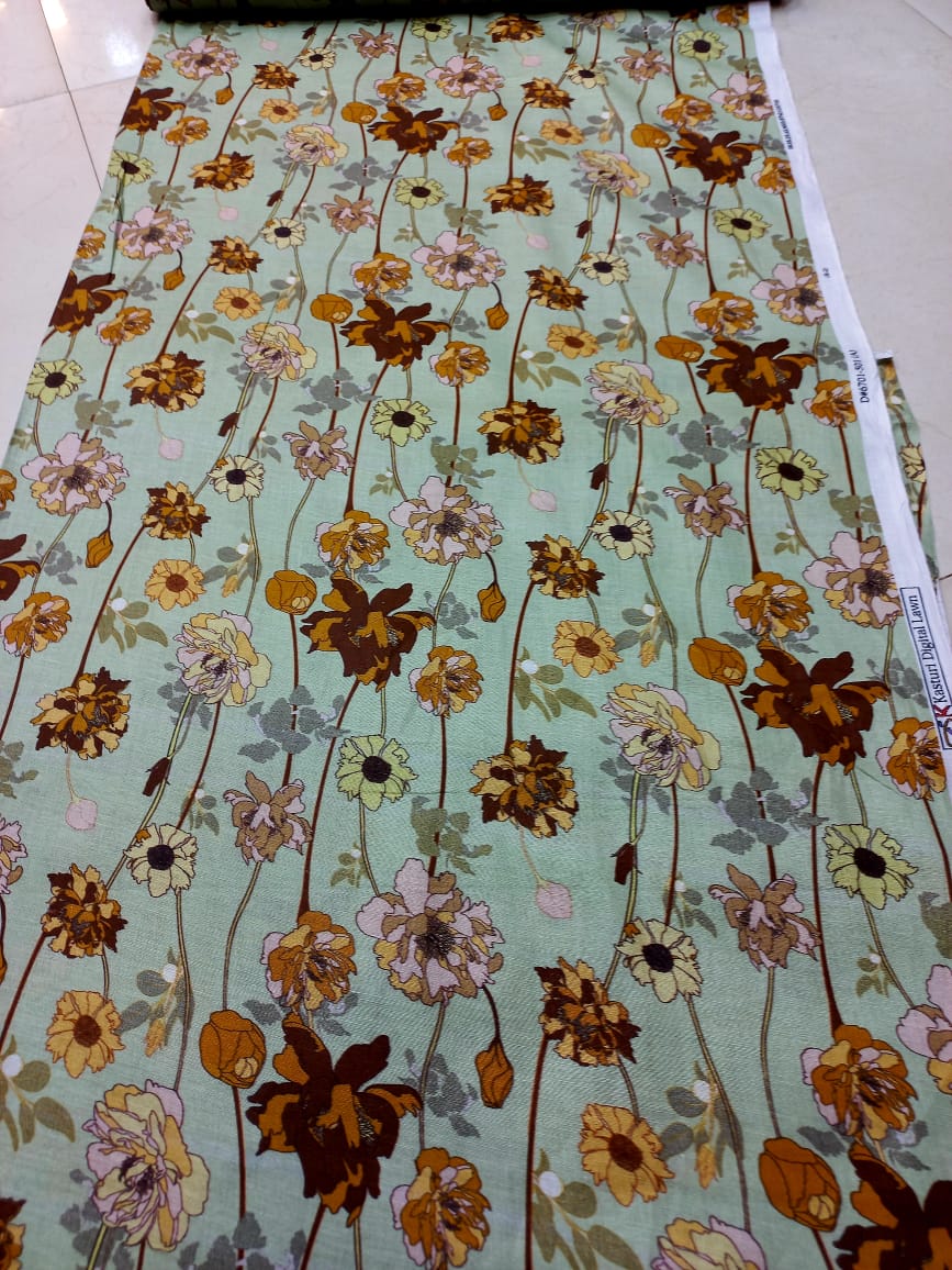 AL KARAM KASTORI LAWN 2PCS & SAME SHRIT & TROUSER