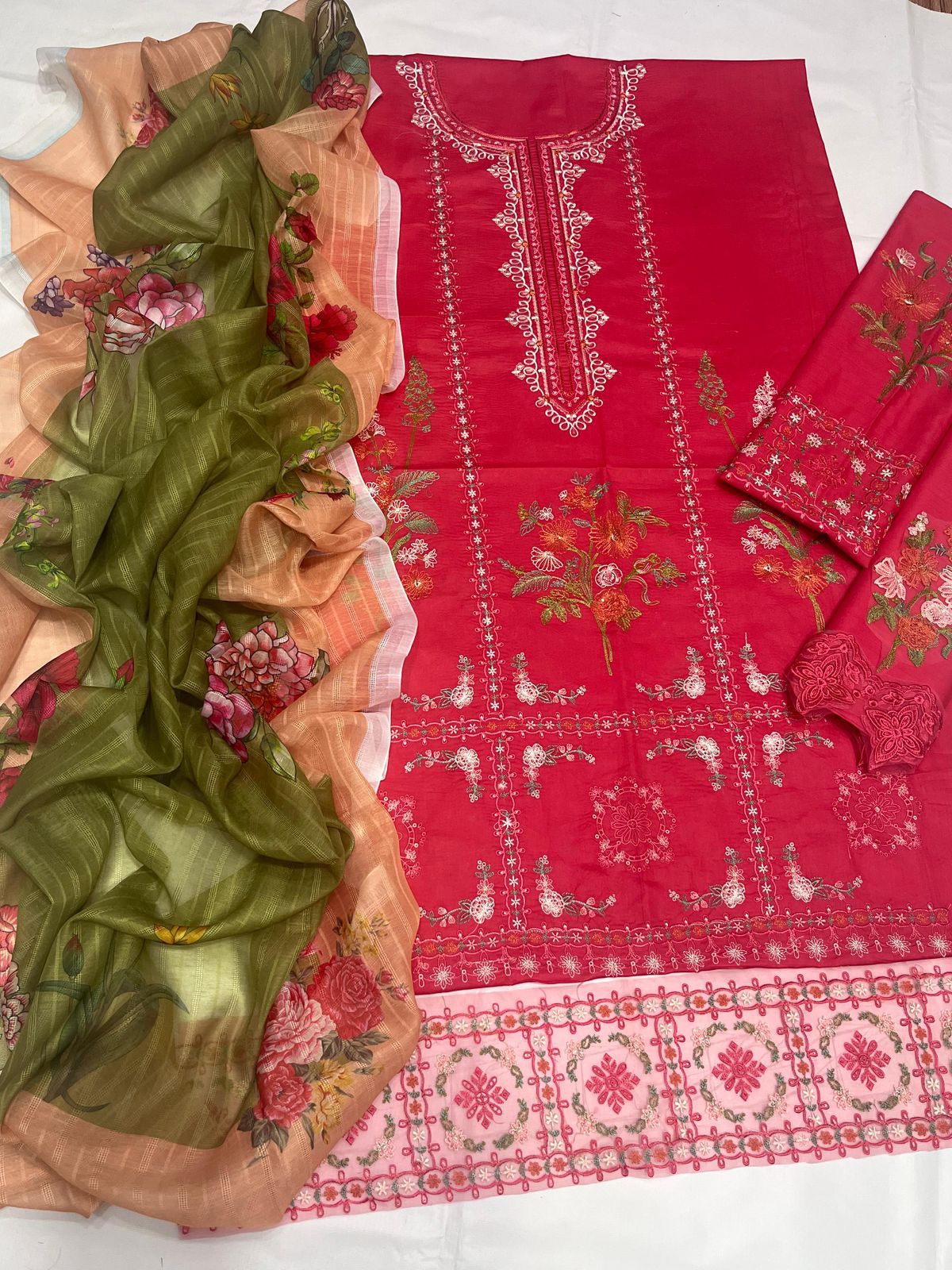 COCO & LAWN EMBRIODERED UNSTITCHED 3PCS