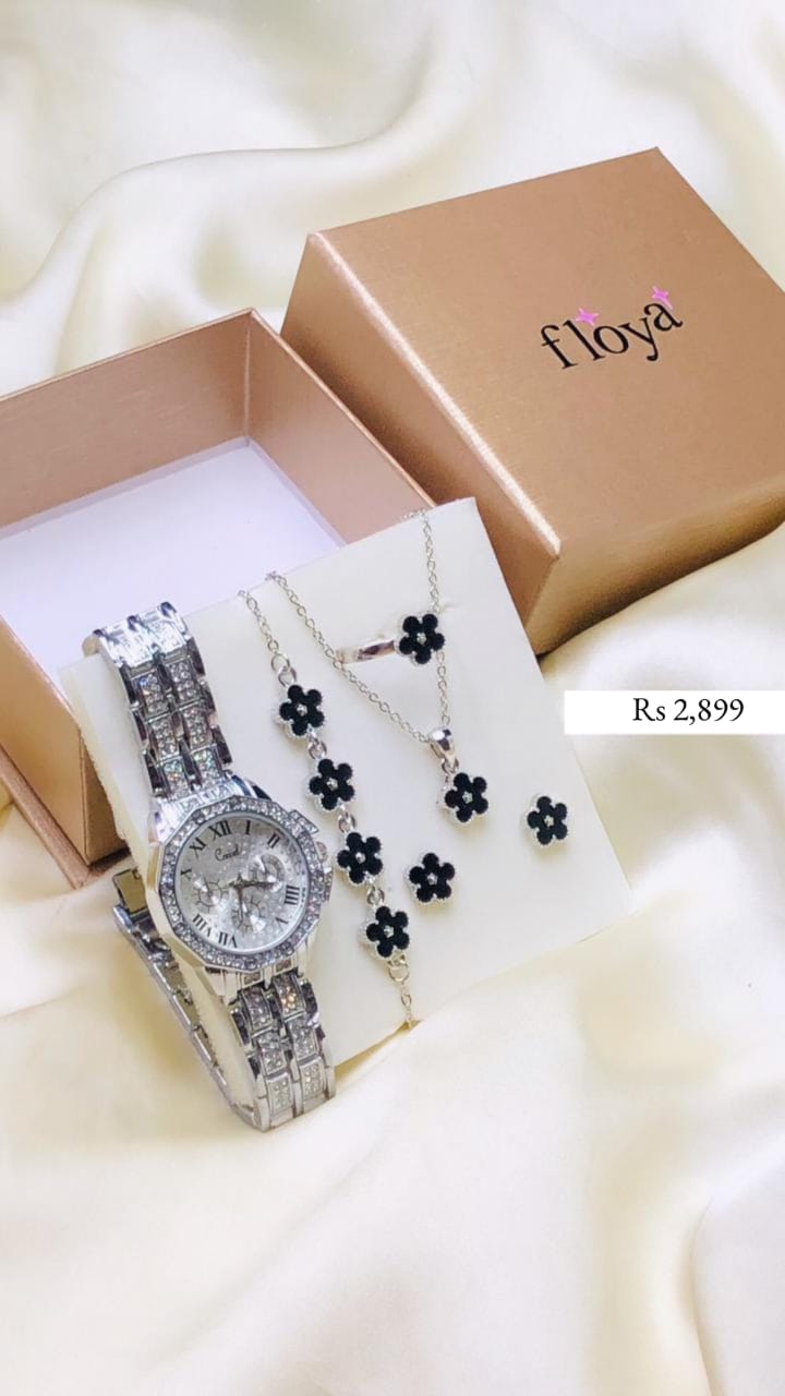 GIRLS WATCH PLUS NECKLACE