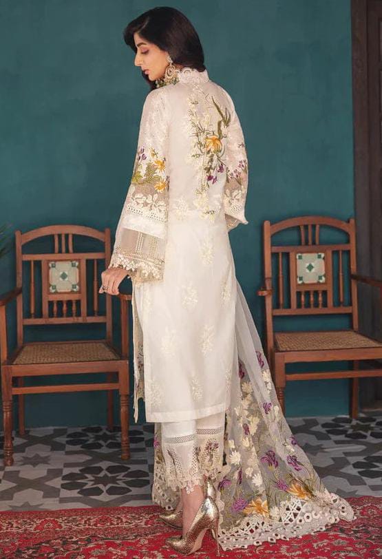 ELAF CHIKANKARI COTTON EMBROIDERED LUXURY UNSTICHED 3PC