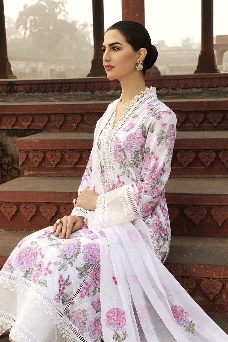 BAREEZE COTTON EMBROIDERED LUXURY UNSTICHED 3PC
