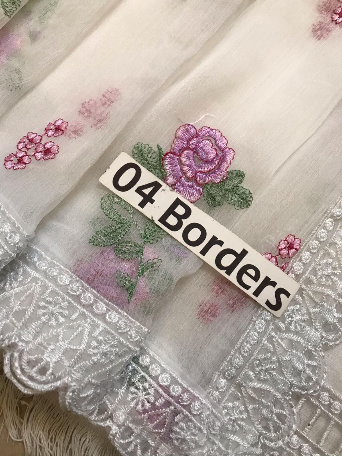 BAREEZE COTTON EMBROIDERED LUXURY UNSTICHED 3PC