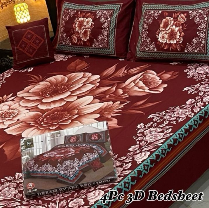 4PC 3D PANEL BEDSHEETπ₯