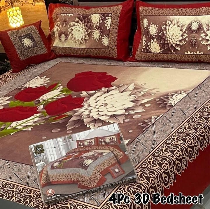 4PC 3D PANEL BEDSHEETπ₯