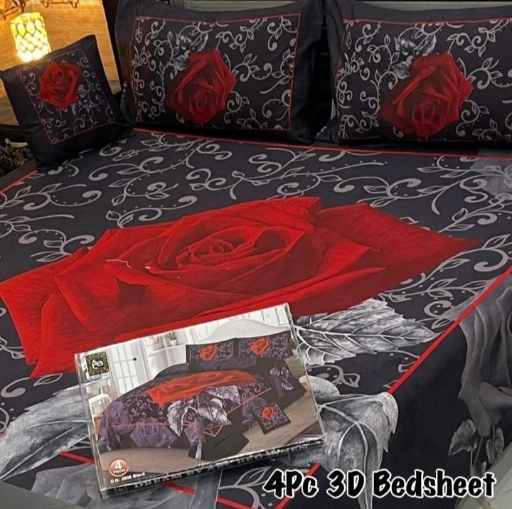 4PC 3D PANEL BEDSHEETπ₯