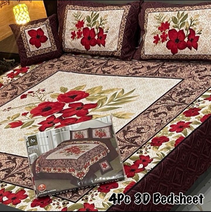 4PC 3D PANEL BEDSHEETπ₯