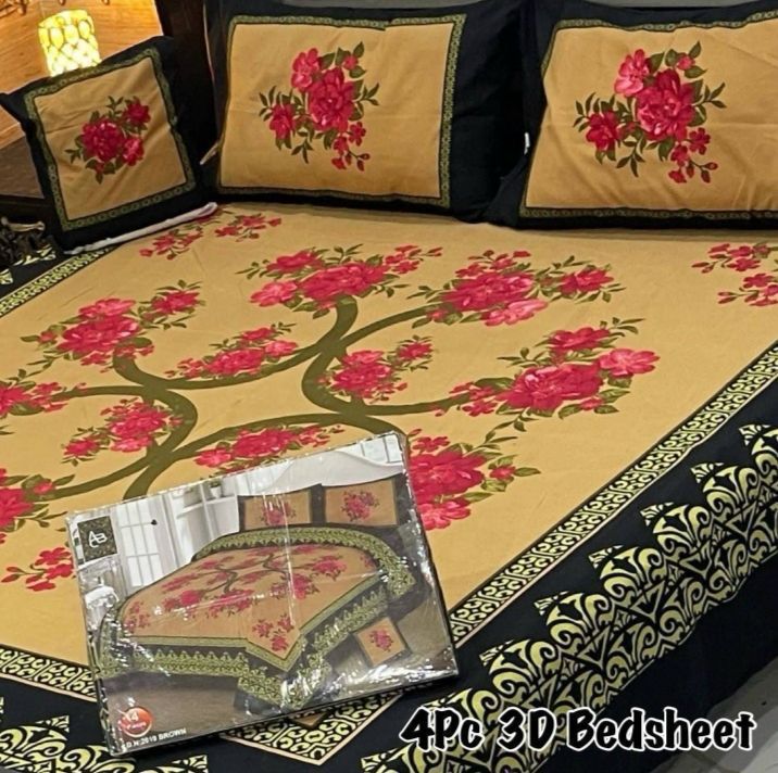 4PC 3D PANEL BEDSHEETπ₯