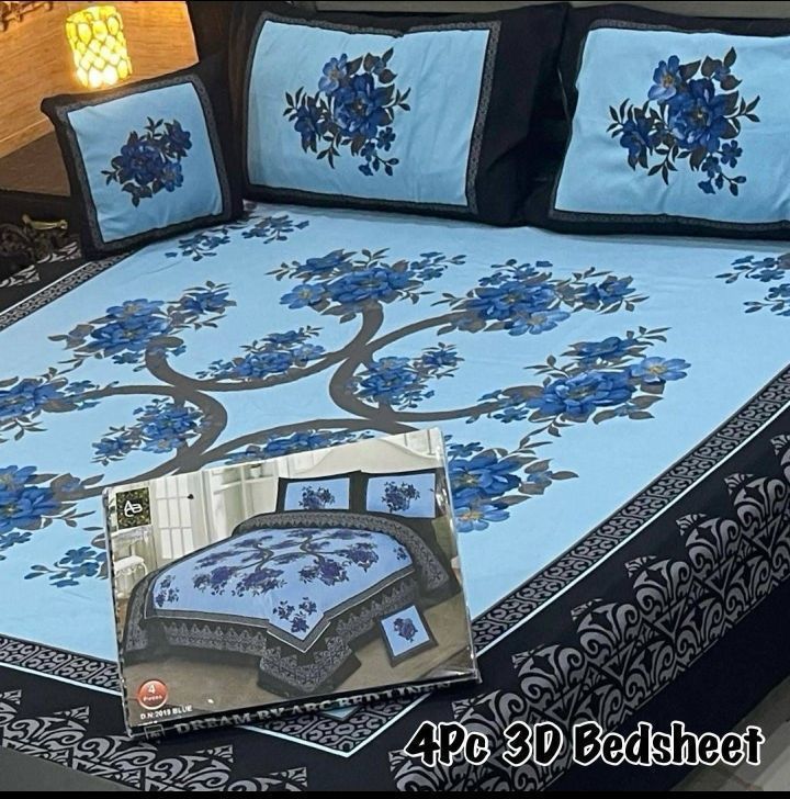 4PC 3D PANEL BEDSHEETπ₯