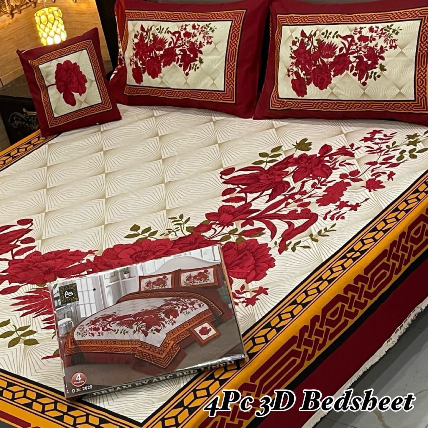 4PC 3D PANEL BEDSHEETπ₯