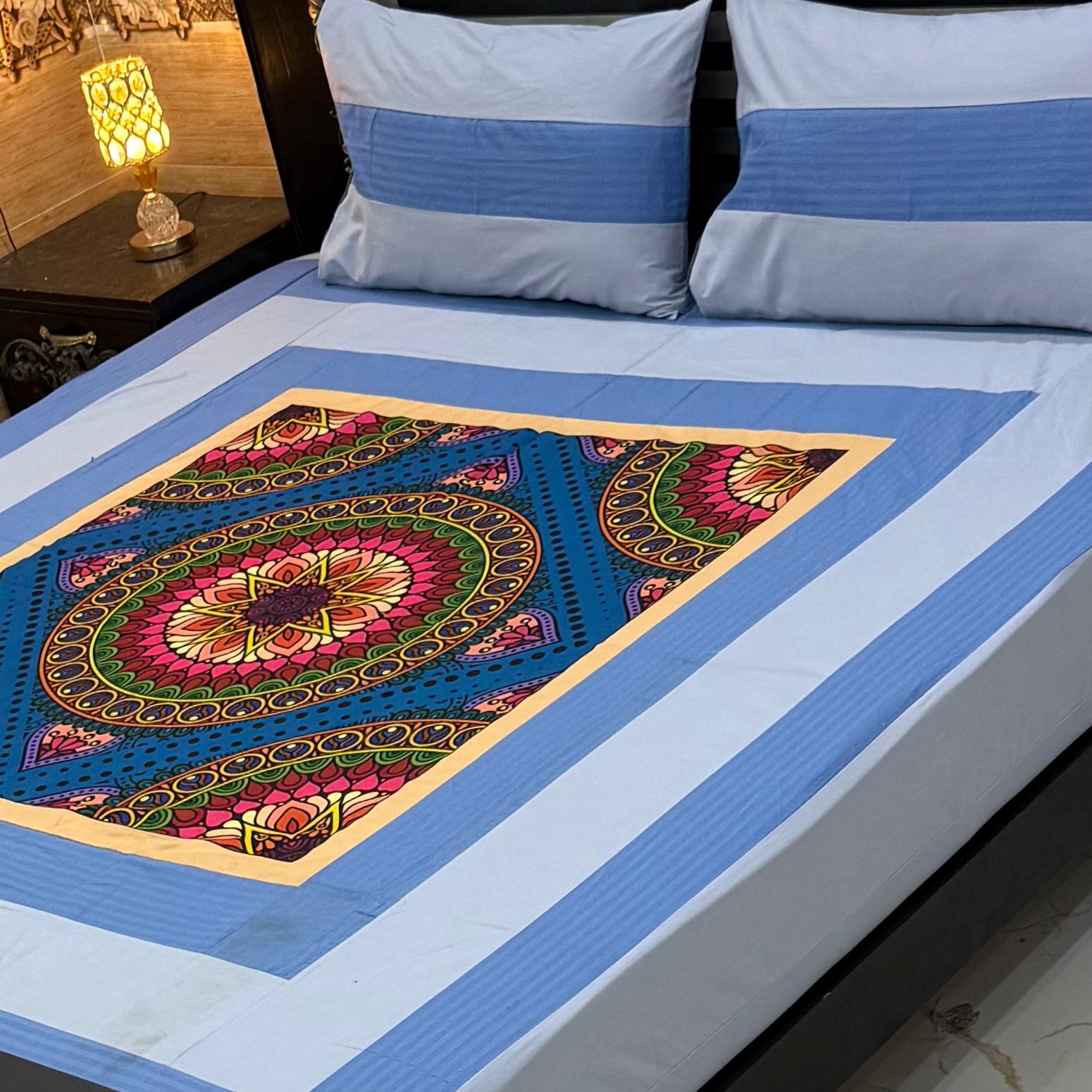 DIGITAL GOLD PANEL BEDSHEETπππ