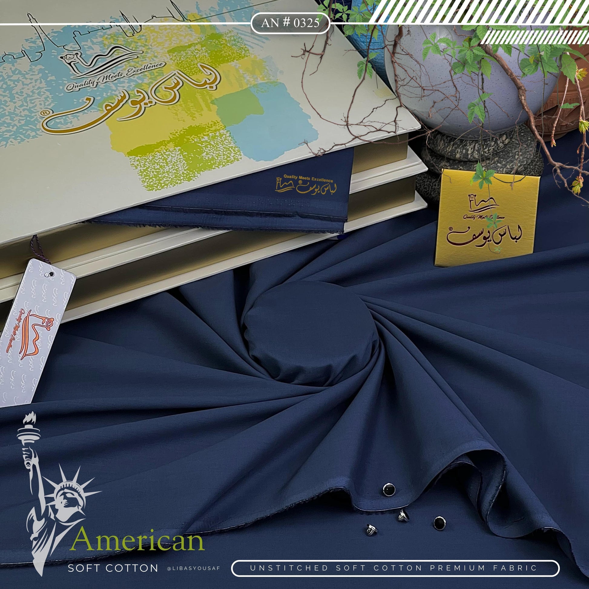 AMERICAN SOFT COTTON AVAILABLE IN 2 TYPES OF PACKAGING