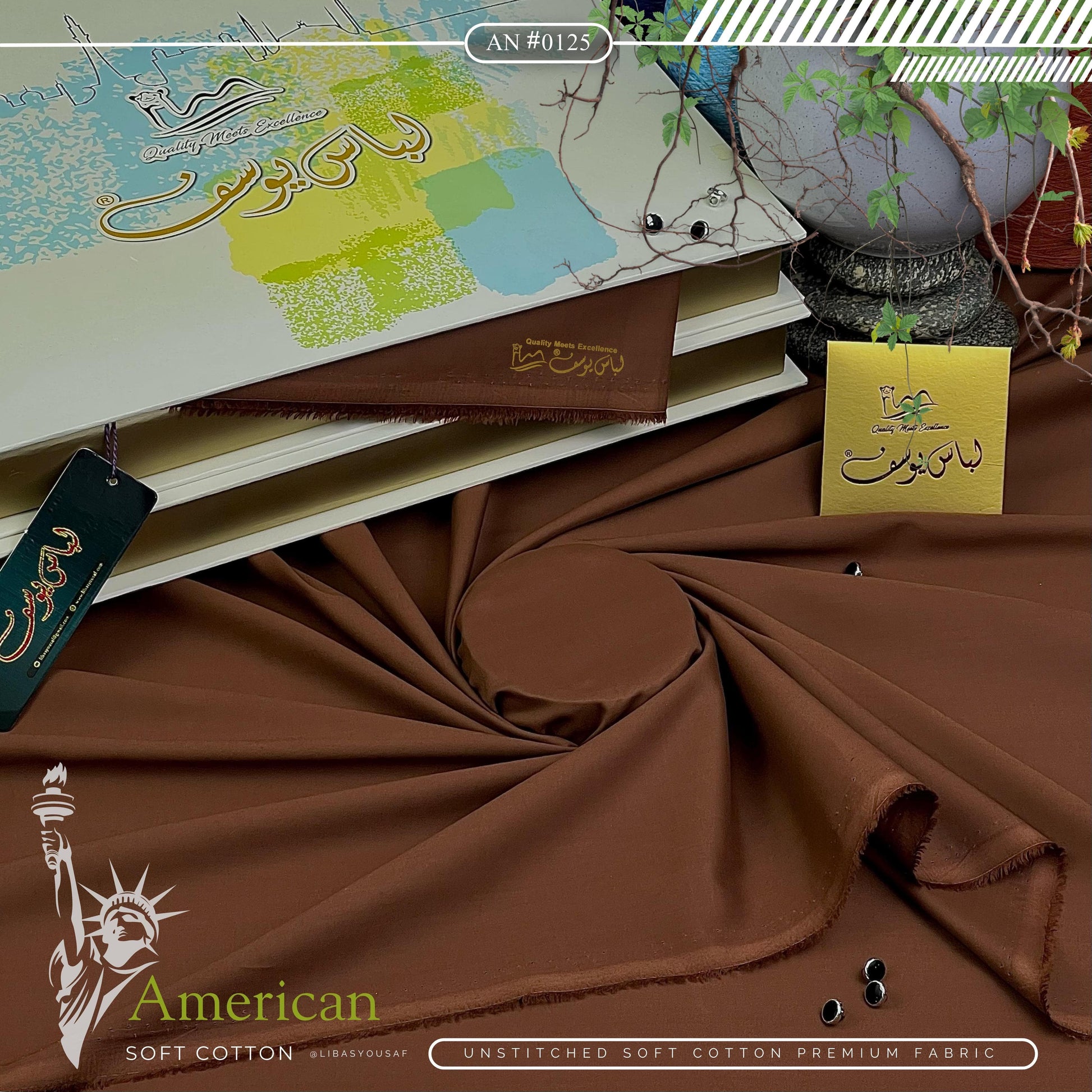 AMERICAN SOFT COTTON AVAILABLE IN 2 TYPES OF PACKAGING