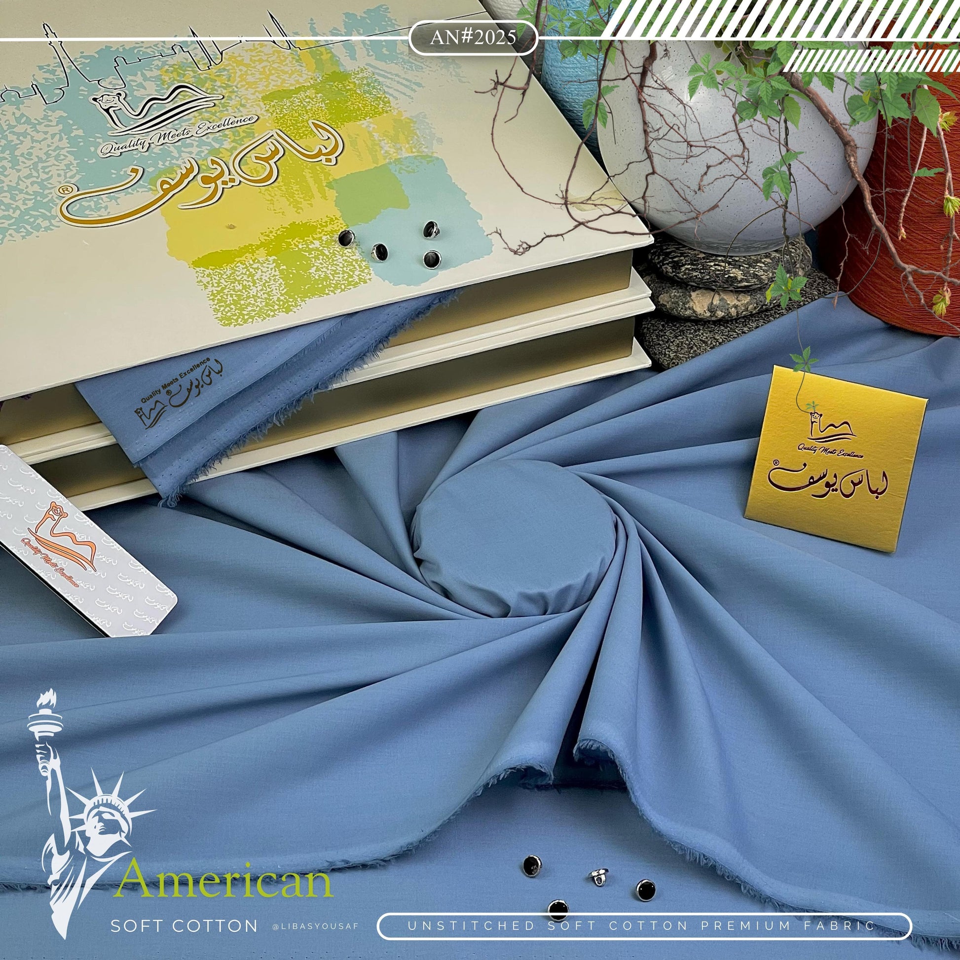 AMERICAN SOFT COTTON AVAILABLE IN 2 TYPES OF PACKAGING