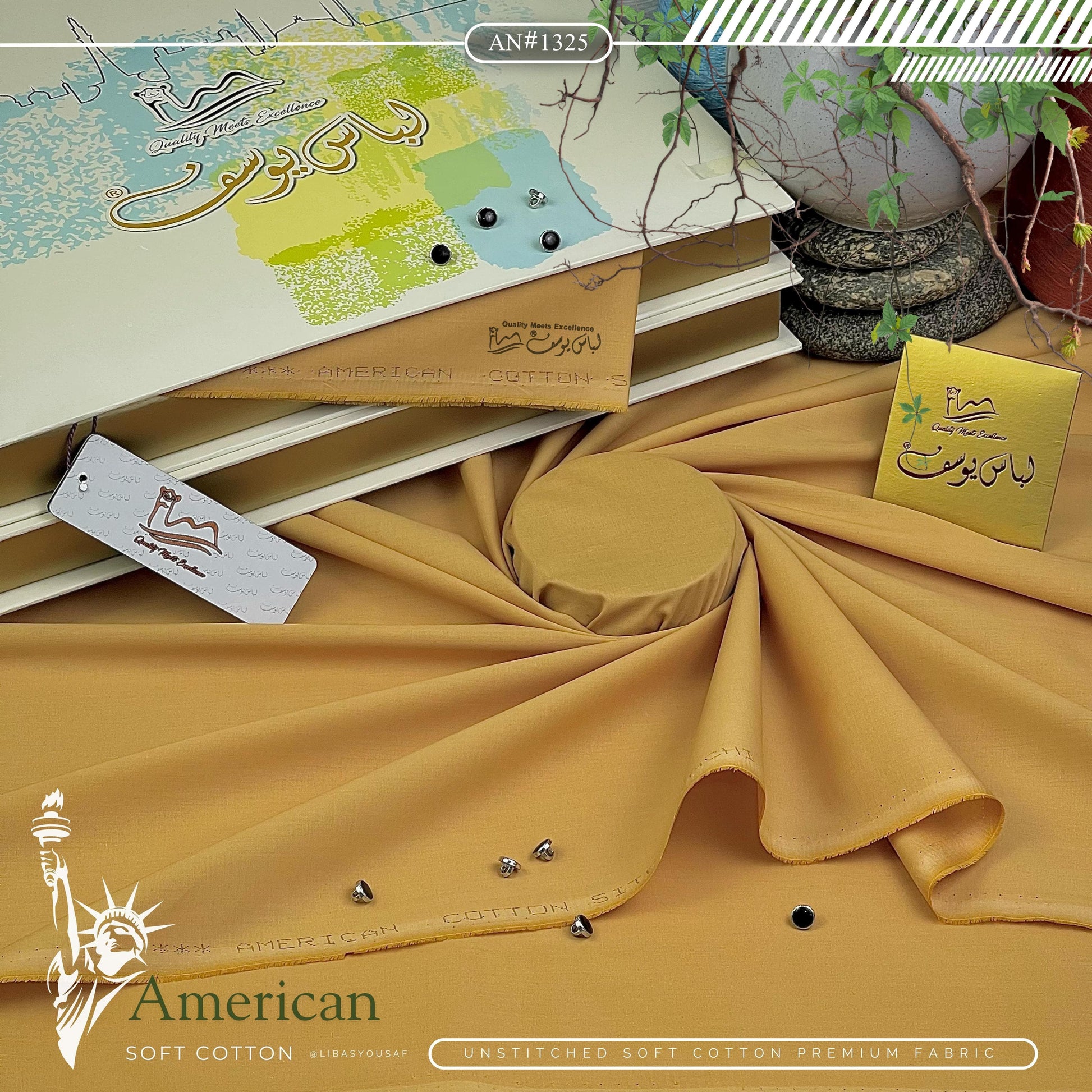 AMERICAN SOFT COTTON AVAILABLE IN 2 TYPES OF PACKAGING