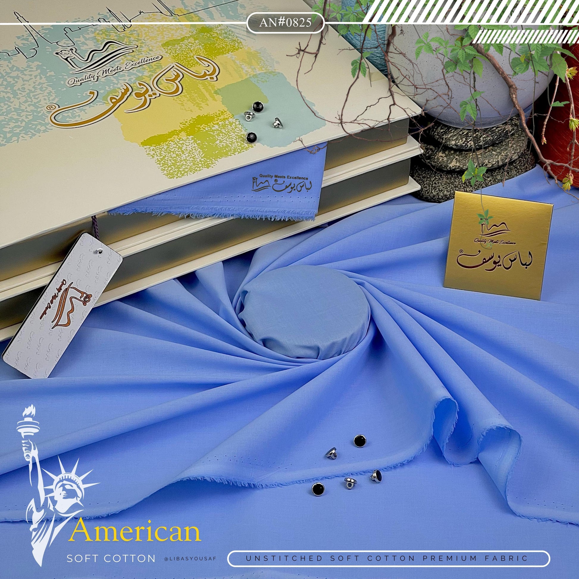 AMERICAN SOFT COTTON AVAILABLE IN 2 TYPES OF PACKAGING