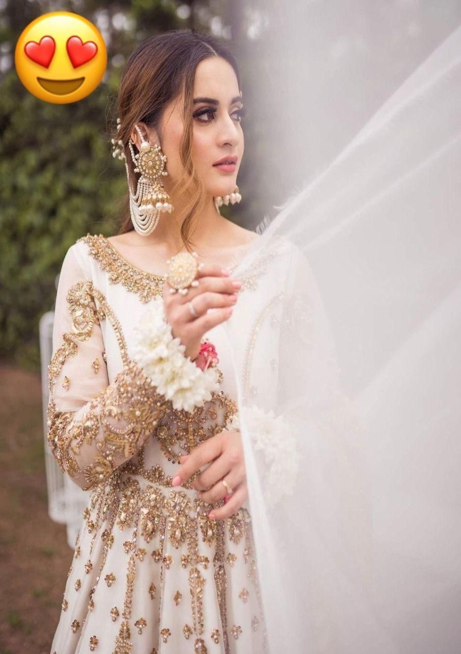 BRIDAL NET MAXI EMBROIDERED UNSTITCED 3PC*✓