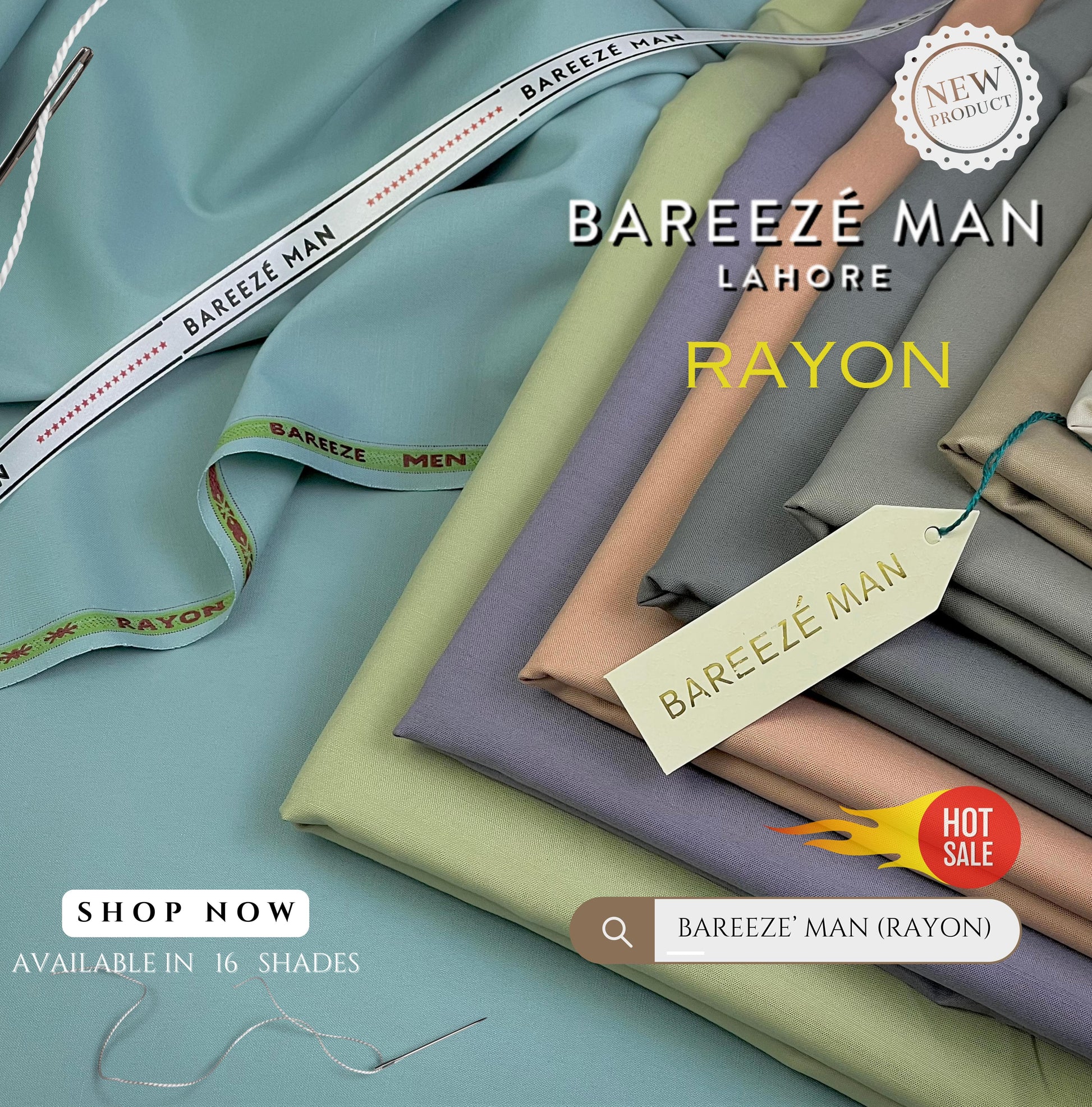 BAREEZE' MAN  RAYON ( Summer )