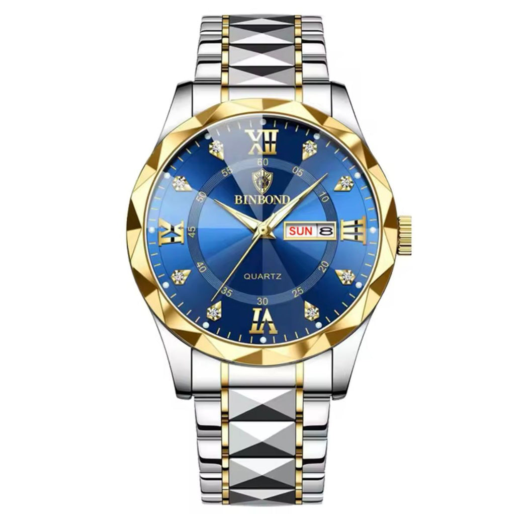 QUARTZ BINBAND WATCH 3 ATM METER WATERPROOF EQUIPPED