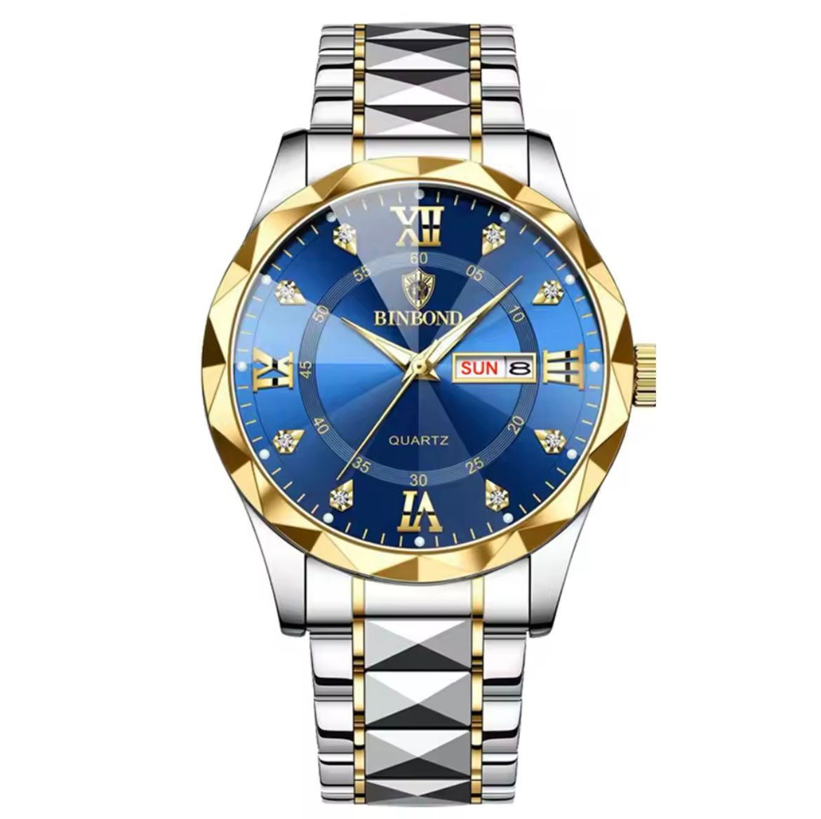 QUARTZ BINBAND WATCH 3 ATM METER WATERPROOF EQUIPPED