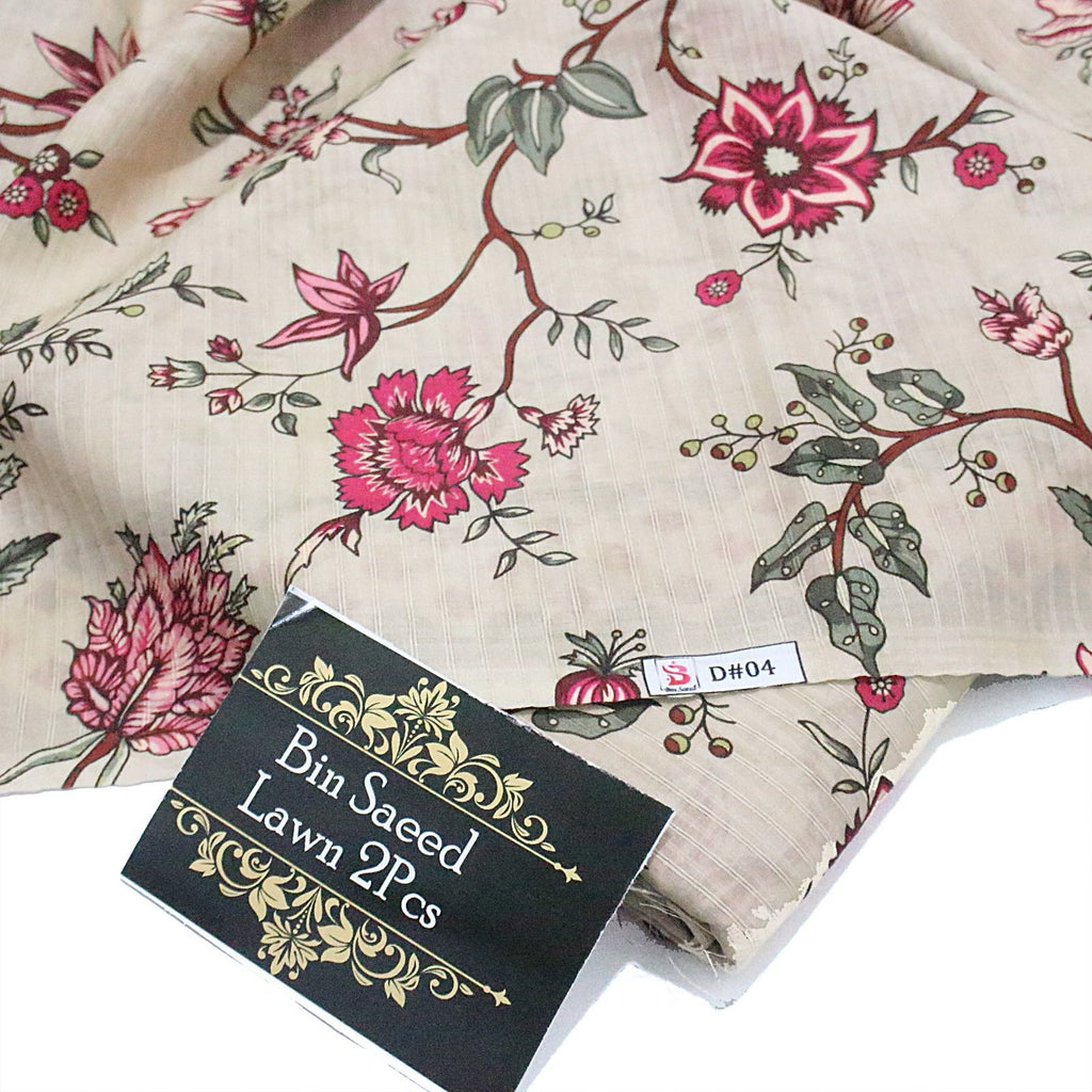 BAREEZE  BIN SAEED 2PC DORIA PRINTED LAWN