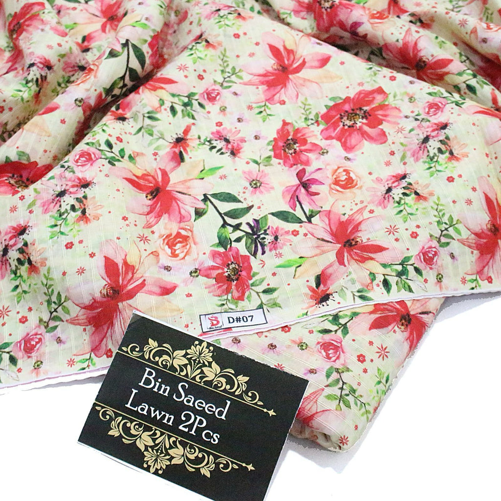 BAREEZE  BIN SAEED 2PC DORIA PRINTED LAWN