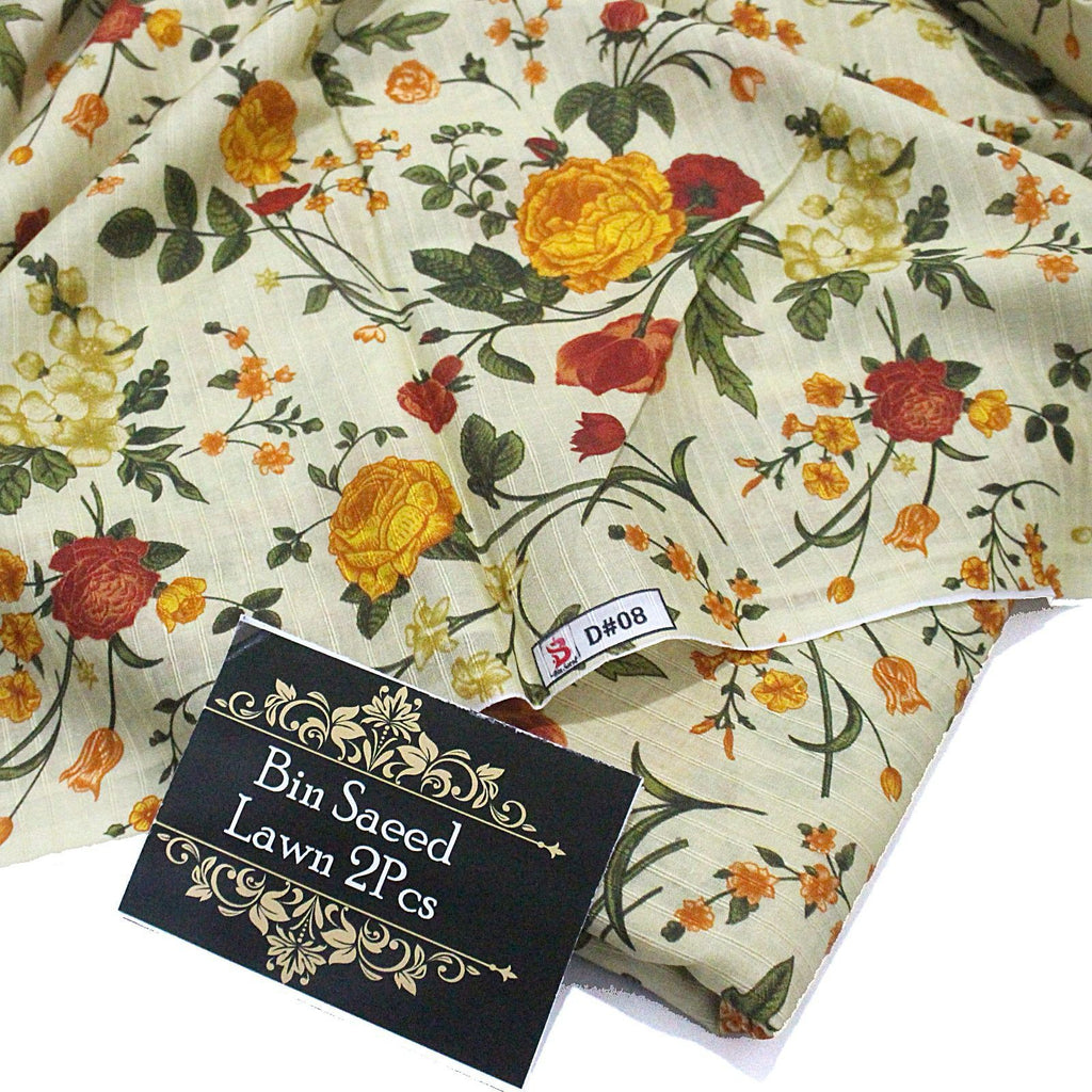 BAREEZE  BIN SAEED 2PC DORIA PRINTED LAWN