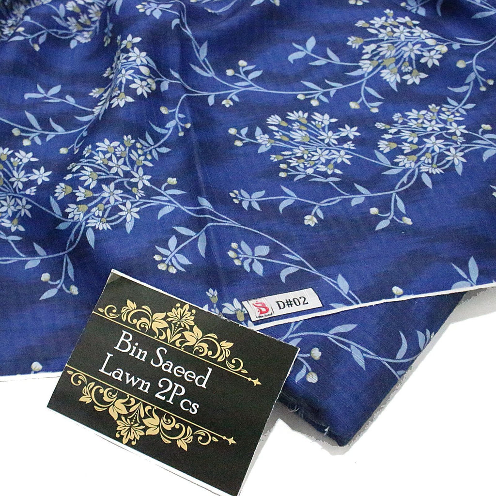 BAREEZE  BIN SAEED 2PC DORIA PRINTED LAWN