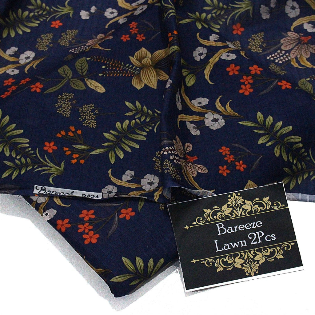 BAREEZE  BIN SAEED 2PC DORIA PRINTED LAWN