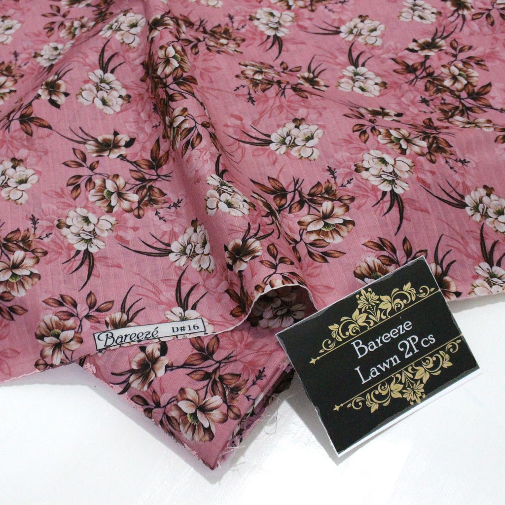 BAREEZE  BIN SAEED 2PC DORIA PRINTED LAWN