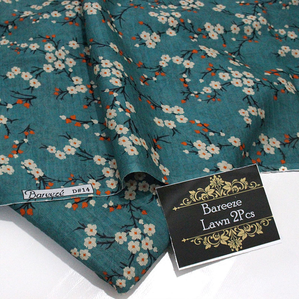 BAREEZE  BIN SAEED 2PC DORIA PRINTED LAWN