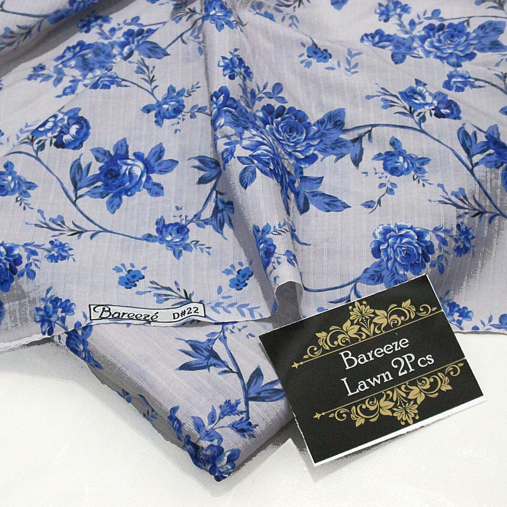 BAREEZE  BIN SAEED 2PC DORIA PRINTED LAWN