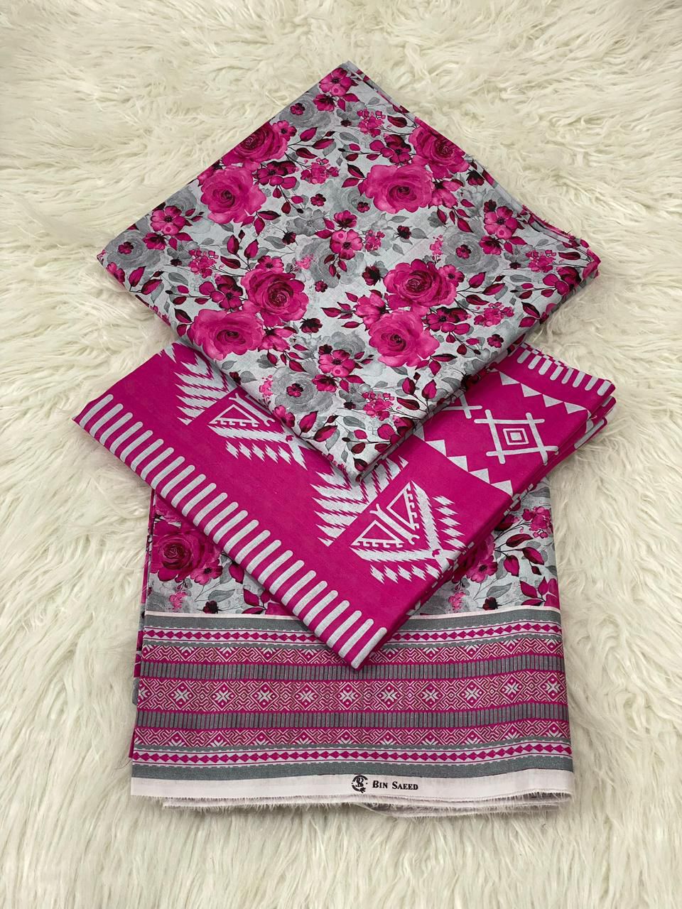 BIN SAEED LAWN PRINTED UNSTITCED 3PC