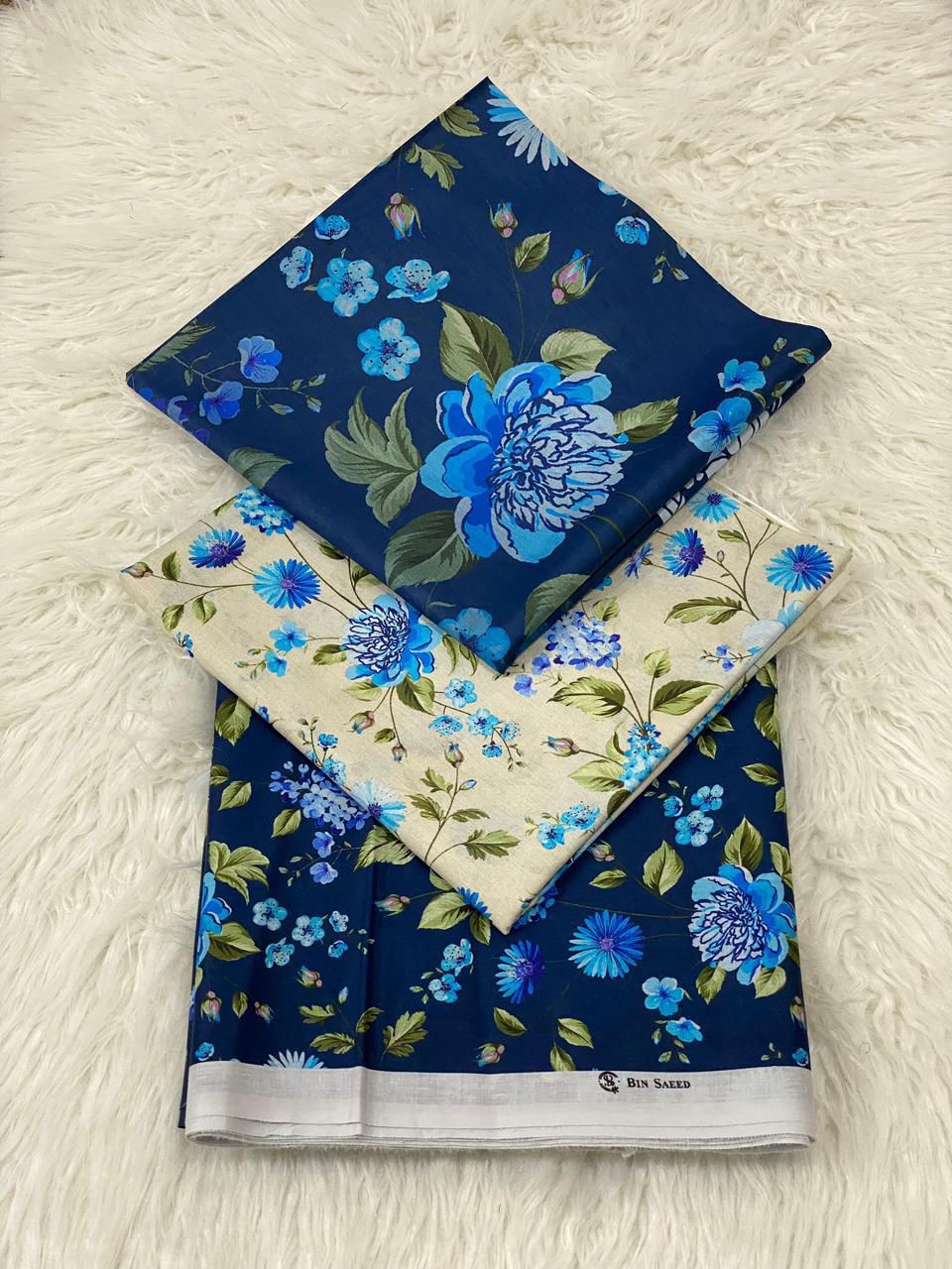 BIN SAEED LAWN PRINTED UNSTITCED 3PC