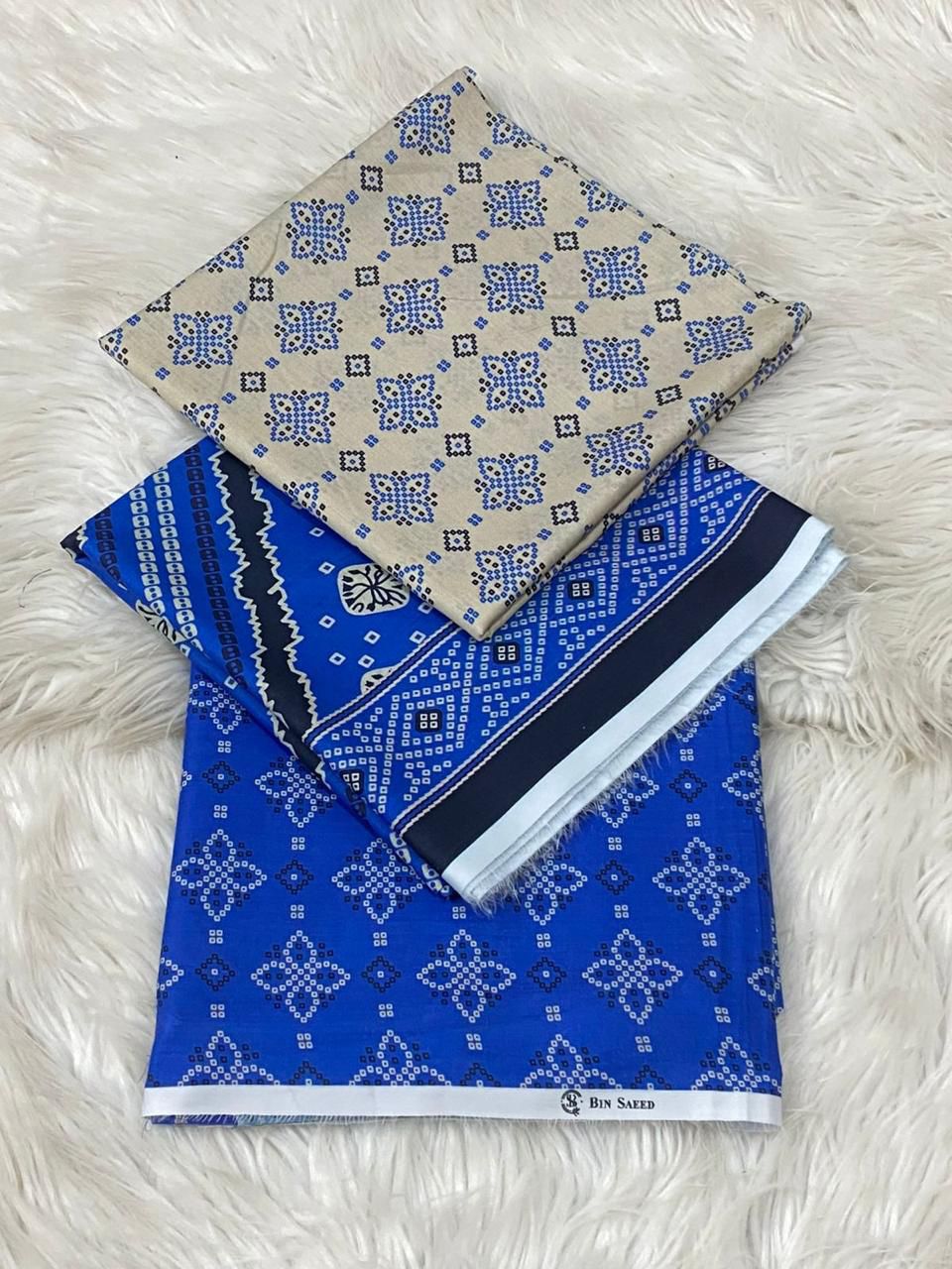 BIN SAEED LAWN PRINTED UNSTITCED 3PC