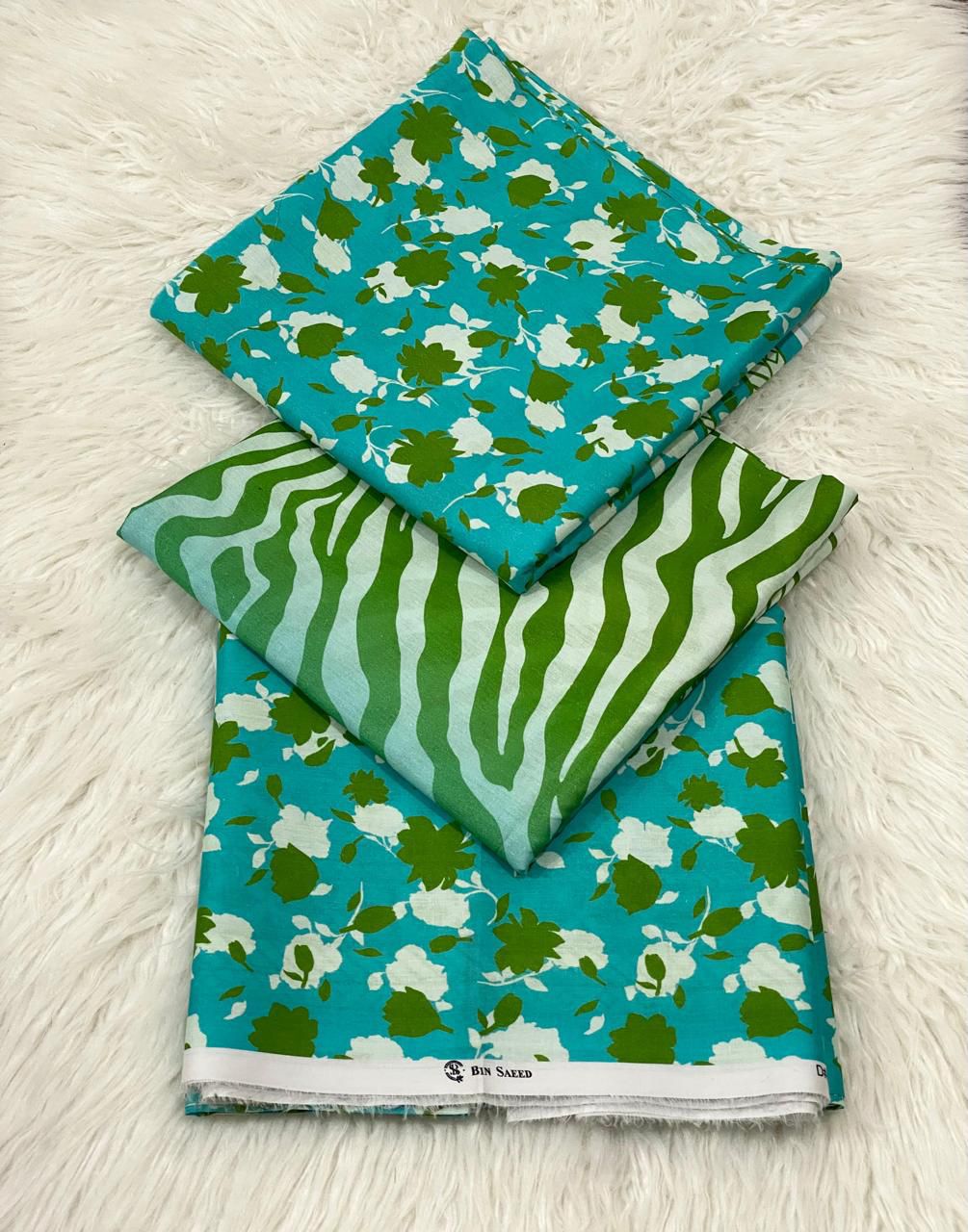 BIN SAEED LAWN PRINTED UNSTITCED 3PC
